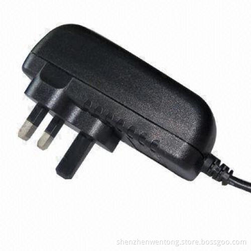 24W AC/DC Adapter with UK Plug and 100 to 240V AC Input Voltage, Sized 74 x 40 x 30mm